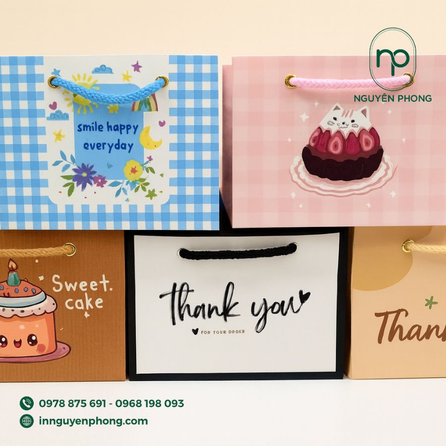 In Túi Giấy Đựng Bánh Giá Rẻ